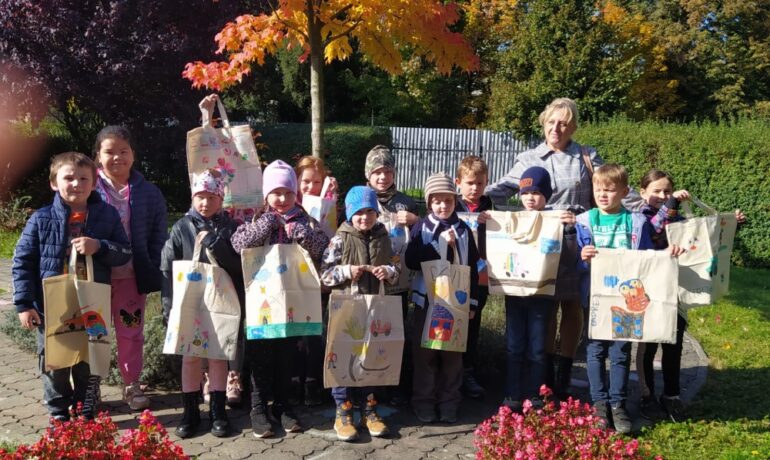 Prvňáčci v knihovně